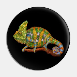 Veiled Chameleon Pin