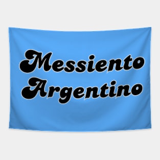 Messiento Argentino soccer futbol quote art Tapestry