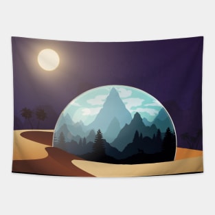 World in Sphere Tapestry