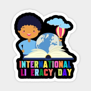 Happy International Literacy Day Magnet