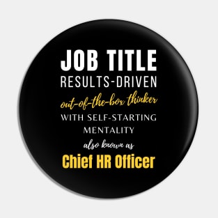 Chief Hr Officer | Jobs Funny Office Colleagues Colleague Pin