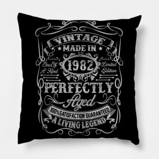 Vintage 1982 38th Birthday 38 Years Old Gift Mens Pillow