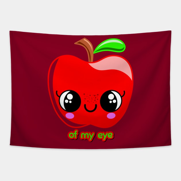 Apple of my eye Tapestry by RD Doodles