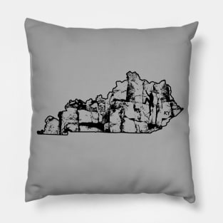 Rock Climbing Kentucky Rock Climber State Map Pillow