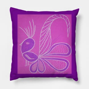 Oiseau rose Pillow