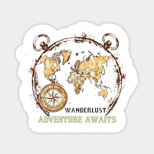 Wanderlust Adventure Awaits Magnet