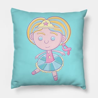 Ballerina Cartoon Pillow