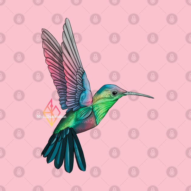 Hummingbird by Mei.illustration