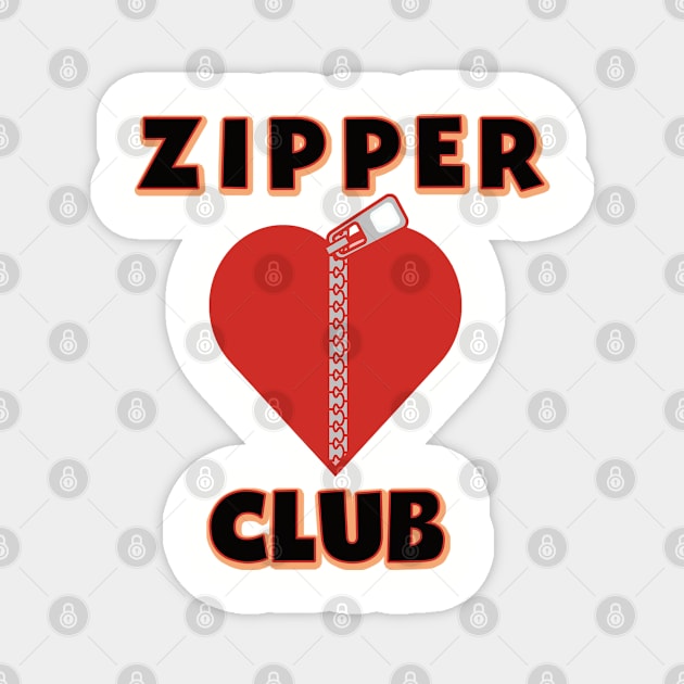 Zipper Club Open Heart Surgery Survivor Magnet by AutomaticSoul