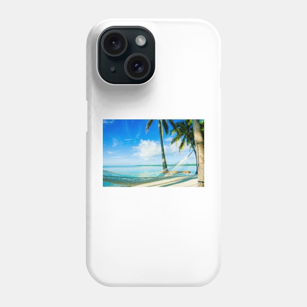 Empty hammock in warm tropical shade. Phone Case by brians101