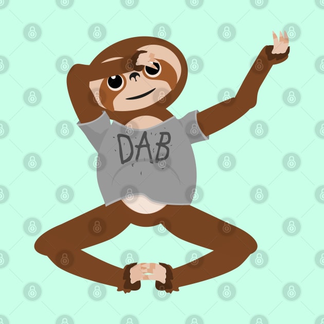 Sloth Dabbing by mailboxdisco