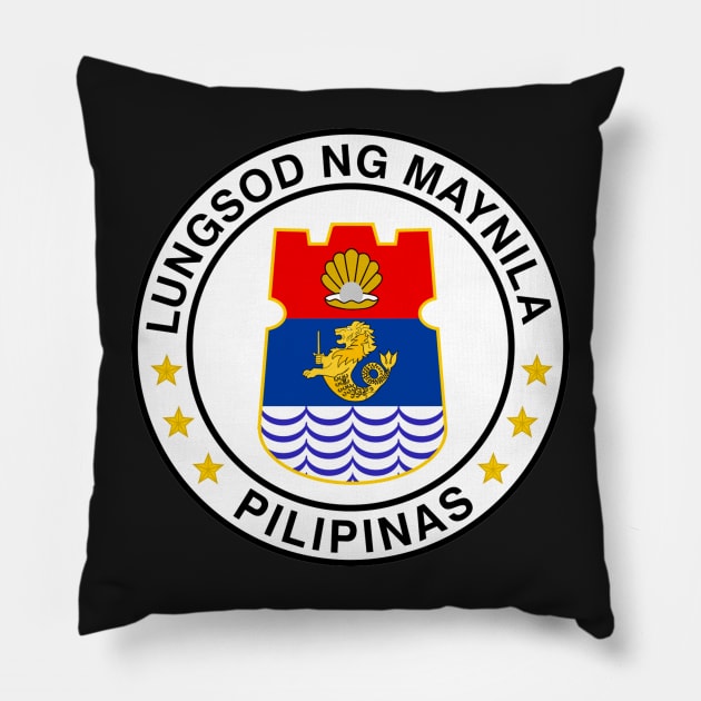 Manila, Philippines Flag Decal Pillow by zsonn