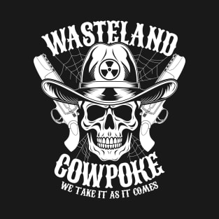 Wasteland Cowpoke Nuclear Fallout Ghoul Cowboy Skull T-Shirt