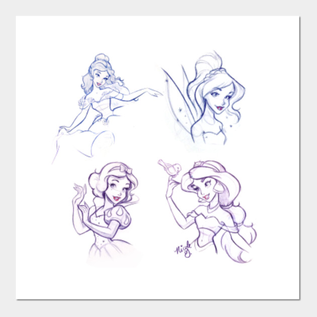 Lovely Disney Disneyprincesses Posters And Art Prints Teepublic Uk This listing is for an open edition signed print available in several different sizes. teepublic