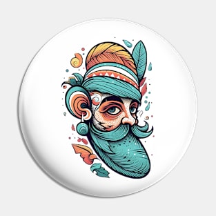 Mr. Beardfeather Pin