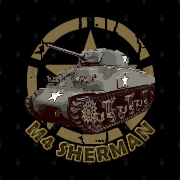 M4 Sherman WW2 American Medium Tank by F&L Design Co.