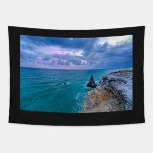 Sunset at Los Morrillos Lighthouse, Cabo Rojo, Puerto Rico Tapestry