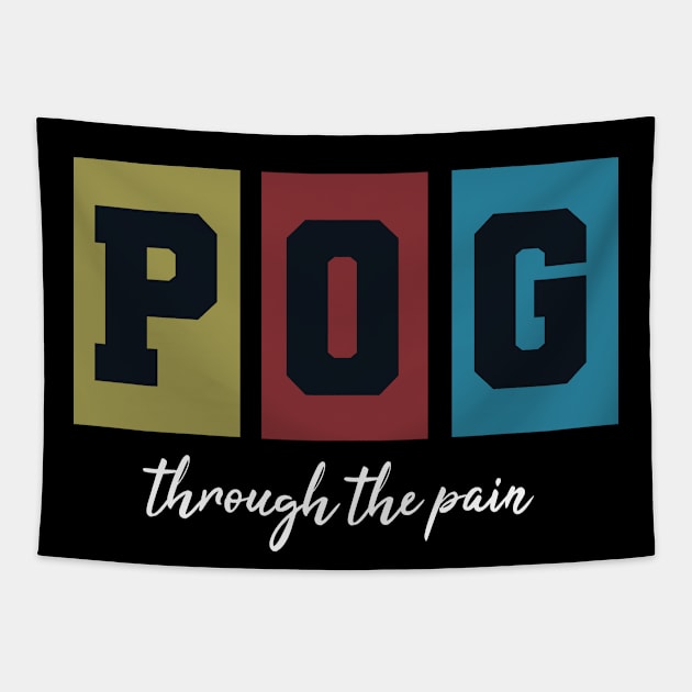 Pog Through The Pain Tapestry by Color Fluffy