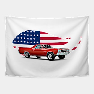 El Camino USA Print Tapestry