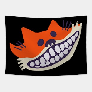 Grinning Fox with Big Teeth Tapestry