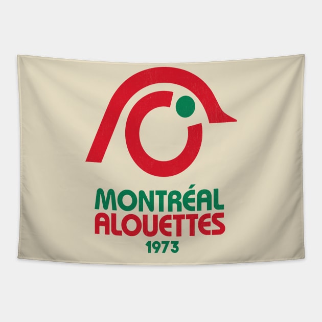 Retro Montreal Alouettes Tapestry by LocalZonly