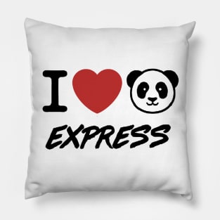 Wei Chen's I heart Panda Express (American born Chinese) Pillow