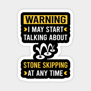 Warning Stone Skipping Stones Rock Rocks Skimming Magnet