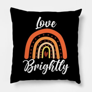 Boho Rainbow Love Pillow