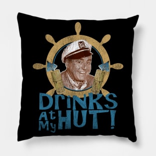 Drinks At My Hut Worn Out Pillow