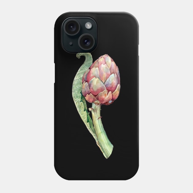 Artichoke flower Phone Case by SlieptsovaArt