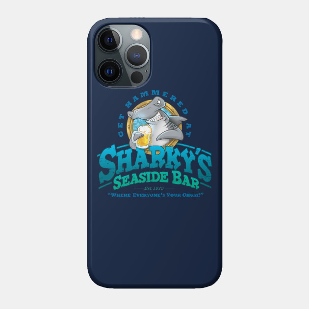 Sharky's Seaside Bar - Shark - Phone Case