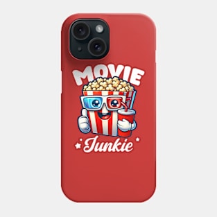 Movie Junkie Funny Cinema Film Design Popcorn 3D Glasses Phone Case