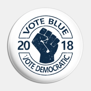 Vote Blue Vote Democrat Pin