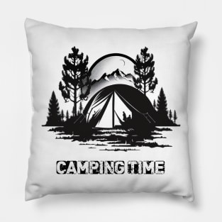 Campfire camping with my friends great time Pillow