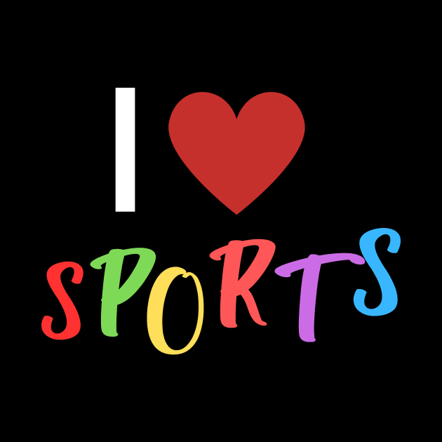 I love sports fun letters by emofix