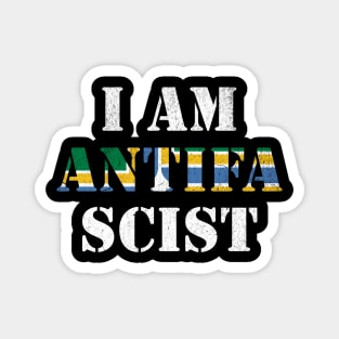 I Am Anti Fascist Portland Flag Political Activism Resistance Magnet