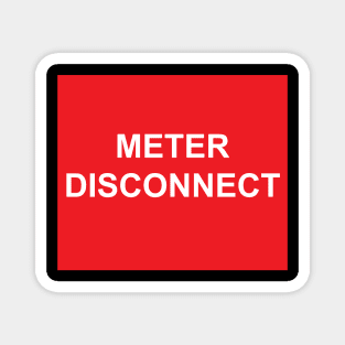 Electric Meter Disconnect Label Magnet