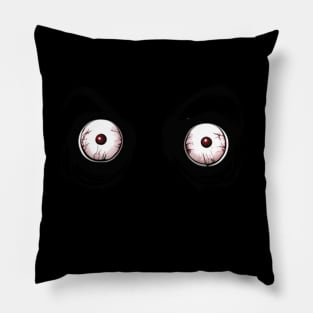 Zombie eyes scary halloween design Pillow