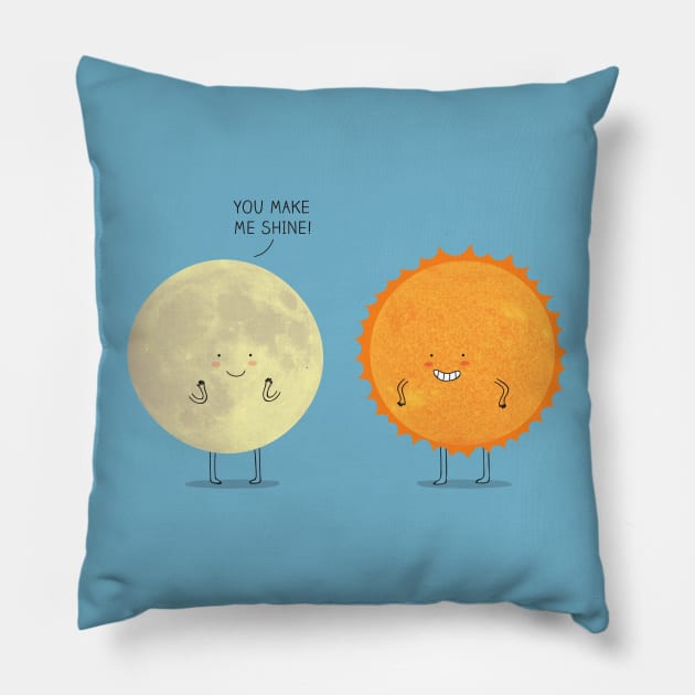 you make me shine! Pillow by milkyprint