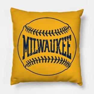 Milwaukee Baseball Pillow