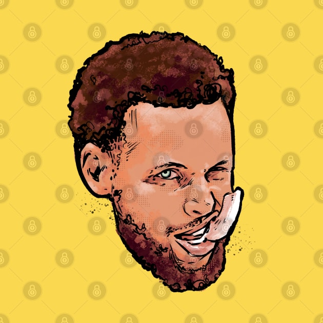 Steph Curry Comic Head by Basic Lee