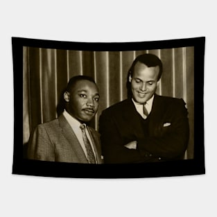 Martin Luther King Jr. & harry belafonte Tapestry