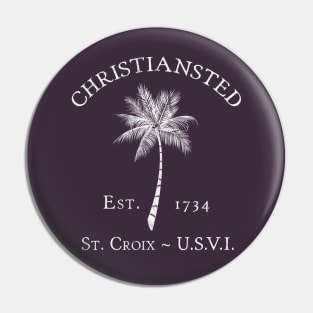 Christiansted St. Croix U.S. Virgin Islands Vintage Palm Pin