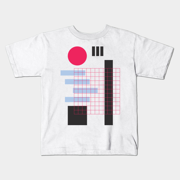 Geometric Abstract Shapes Geometrical Design Kids T Shirt