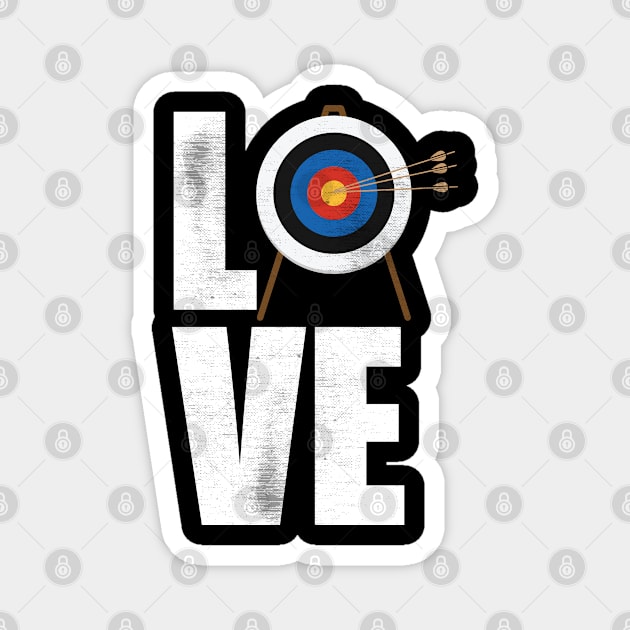 Archery - I Love Archery Magnet by Kudostees