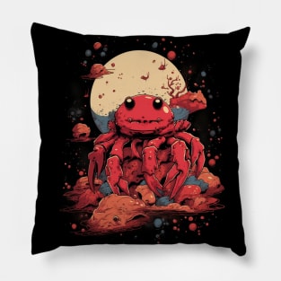 Space Crab Adventure Pillow