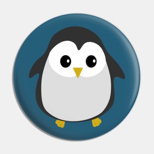 Cute Penguin Illustration Pin
