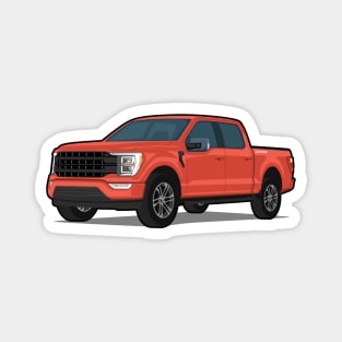 Car truck off road f-150 orange Magnet