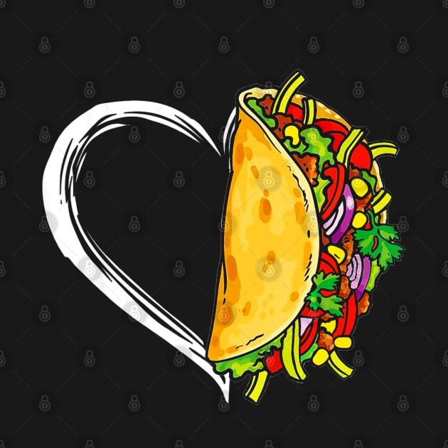 Heart Tacos Food Gifts Mexican by CovidStore