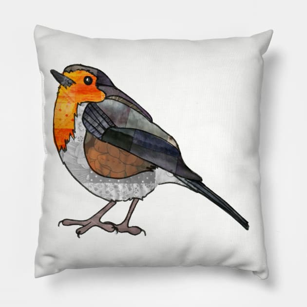 Robin Pillow by KatherineBlowerDesigns